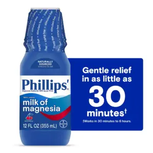 Phillips' Wild Cherry Milk of Magnesia Liquid Magnesium Laxative | 12 Ounce