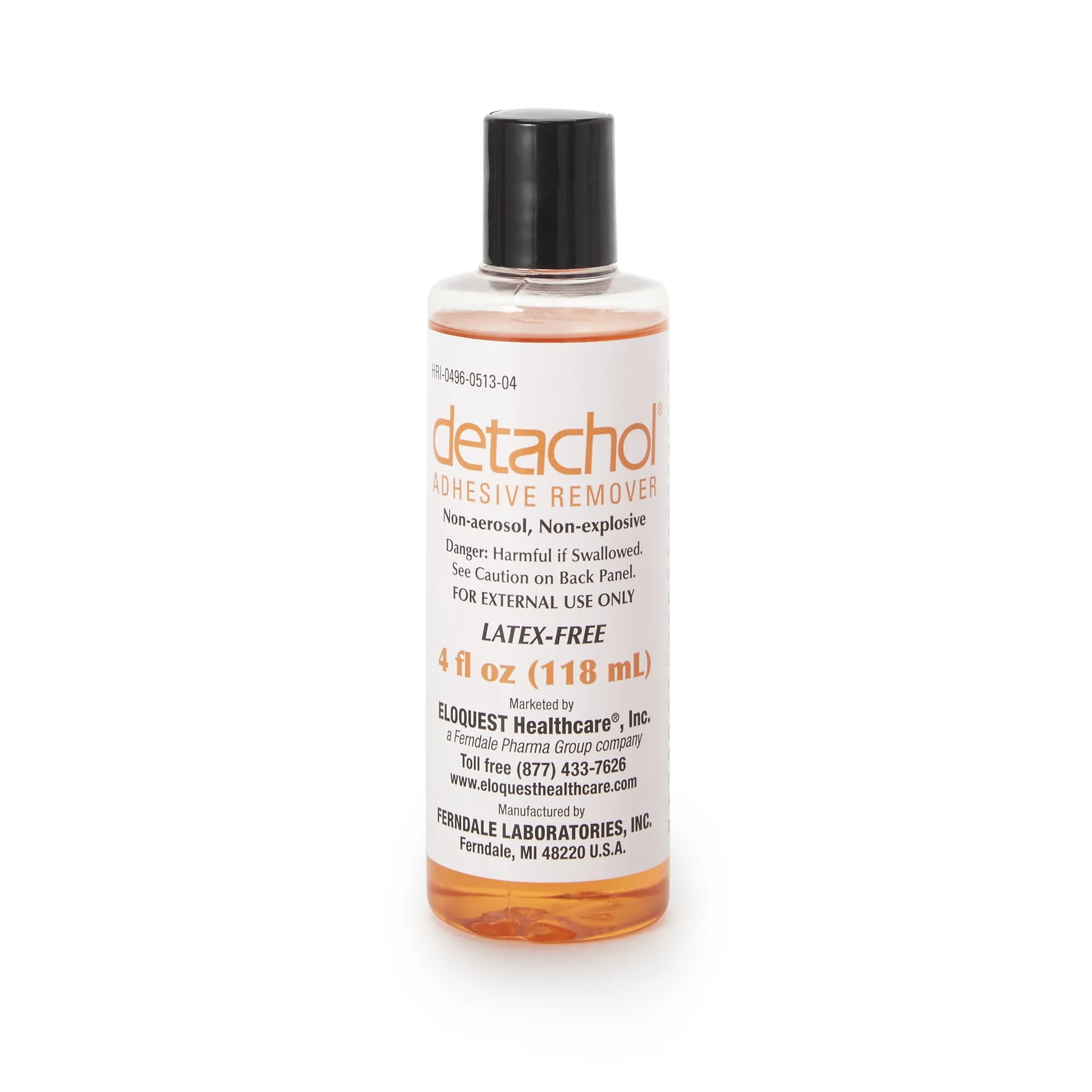 Ferndale Laboratories Detachol Adhesive Remover | 4 Ounce | 1