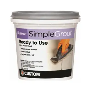 Custom Building Products 1 Quart Bright White Pre-Mixed Grout PMG381QT (Premium Edition)