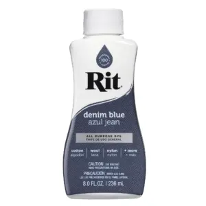 Rit | All Purpose Liquid Dye | Denim Blue | 8 fl Ounce | Single