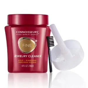 Connoisseurs Fine Jewelry Cleaner Solution for Gold | Diamonds | Platinum | & Gemstones | 8 fl Ounce