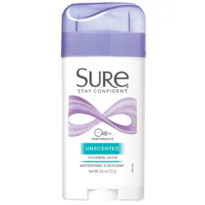 Sure Solid Anti-Perspirant Deodorant Stick | Unscented | Women | 2.6 Ounce