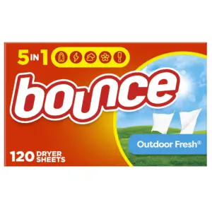 Bounce Fabric Softener Dryer Sheets | Outdoor Fresh Scent | 120 Count