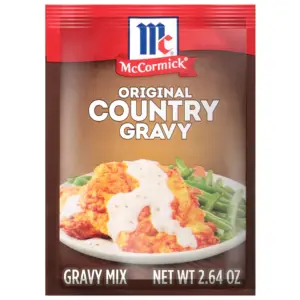 McCormick No Artificial Flavors Original Country Gravy Mix | 2.64 Ounce Packet | Single