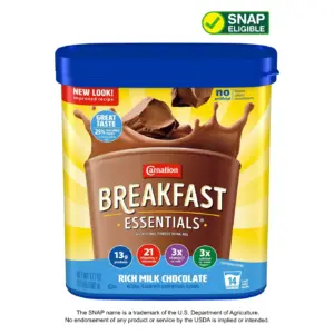 Carnation Breakfast Essentials Powder Protein Nutritional Shake Drink Mix | Rich Milk Chocolate Breakfast Shake | 17.7 Ounce | Single