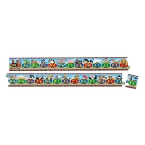 Melissa and Doug Alphabet Express Jumbo Jigsaw Floor Puzzle (27 Pieces | 10 feet long) | FSC Certified