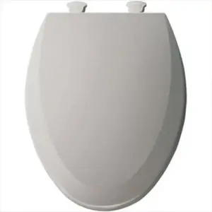 Bemis 1500EC Lift-Off Wood Elongated Toilet Seat | Available Inch Various Colors | Silver