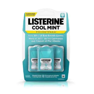 Listerine Cool Mint PocketPaks 72 Breath Strips | 24 Pack