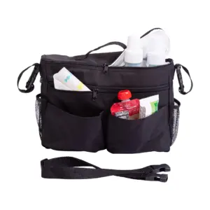J.L. Childress Cool 'N Cargo Universal Insulated Stroller Cooler & Organizer | Black. Adult Use