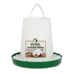 Harris Farms Free Range Hanging Poultry Feeder | Twist Lock Base | 10 lbs