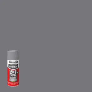Rust-Oleum Automotive 2 Inch 1 Filler & Sandable Primer Spray | Gray | 12 Ounce | Single