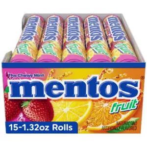 Mentos Fruit Rolls | 1.32 Ounce. | 15 Count