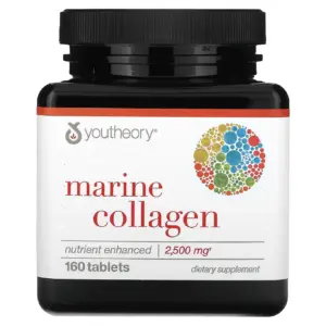 Youtheory Marine Collagen Enhanced Formula | 160 Tablets