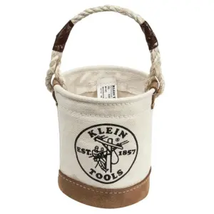 Klein Tools 5104MINI Leather-Bottom Mini Tool Bucket (Premium Edition)