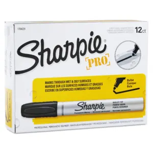 Sharpie Pro Permanent Marker | Bullet Tip | Black | Open Stock | Dozen -SAN1794229 | Single