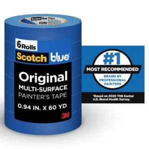 ScotchBlue Original Multi-Surface Painters Tape | Blue | 0.94 inches x 60 yards | 6 Rolls