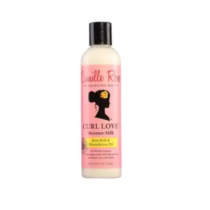 Camille Rose Curl Love Moisture Milk Leave-Inch Conditioner | with Rice Milk & Macadamia Oil to Soften | Smooth & Detangle Curly Hair | 8 Ounce C29