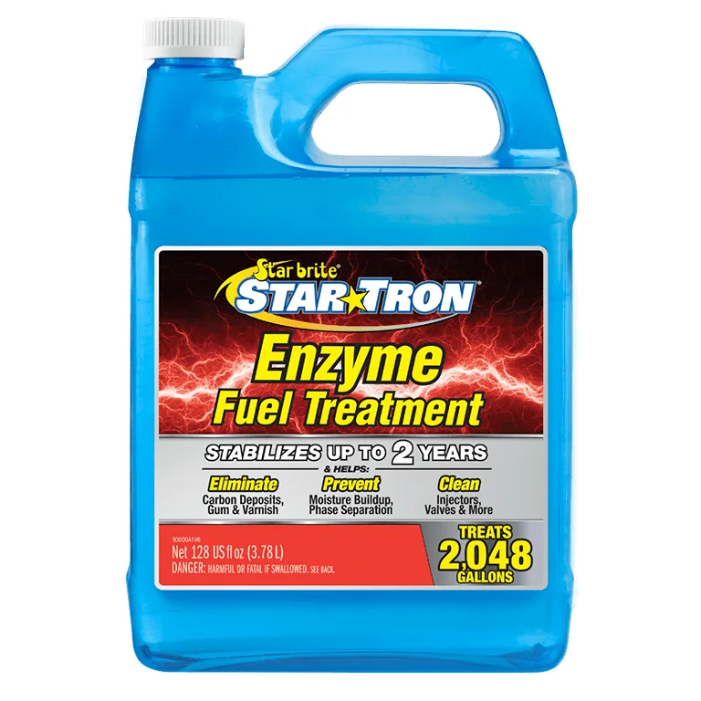 STAR BRITE Star Tron Enzyme Fuel Treatment Concentrate | Treats up to 2,048 Gallons Rejuvenate and Stabilize Old Gasoline | Cure Ethanol Problems | Improve MPG | Reduce Emissions | 1 Gallon (093000)