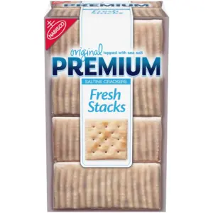 Premium Fresh Stacks Original Saltine Crackers | Travel Snacks | 13.6 Ounce (8 Multi Snack Packs) | Single