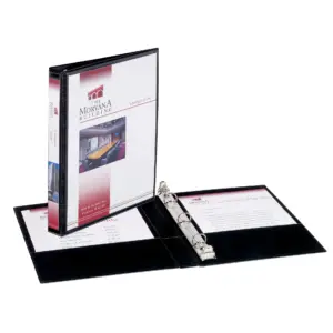 Avery Mini Durable View 3 Ring Binder | 0.5 Round Rings | Black