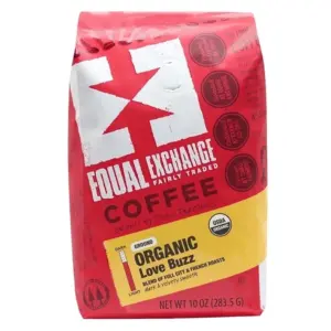 Equal Exchange Organic Love Buzz Ground Coffee 10 Ounce Pack of 2