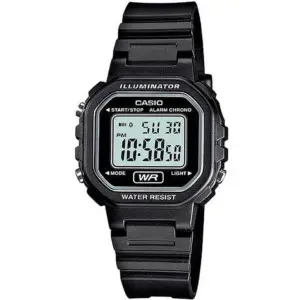 Casio Women's Digital Casual Watch | Black/White LA20WH-1A