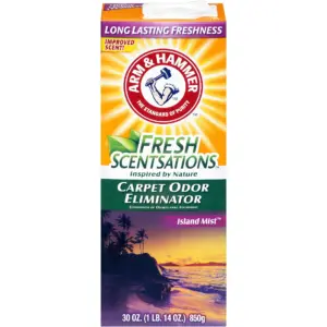 ARM and HAMMER Fresh Scentsations Carpet Odor Eliminator Powder | Island Mist | 30 Ounce | Single