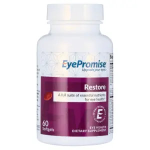 EyePromise Restore Eye Vitamin Supplement | 60 Softgel Capsules with Lutein | Vitamin C | Vitamin D | Omega-3 Fish Oil | Zeaxanthin