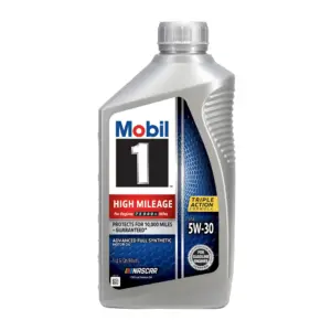 Mobil 1 10w30 High Mileage Oil Case 6x1Qt Bottles (Premium Edition)