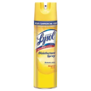 Professional Lysol Disinfectant Spray | 19oz | Original Scent | Eliminates Odors | Hard Surface Cleaners