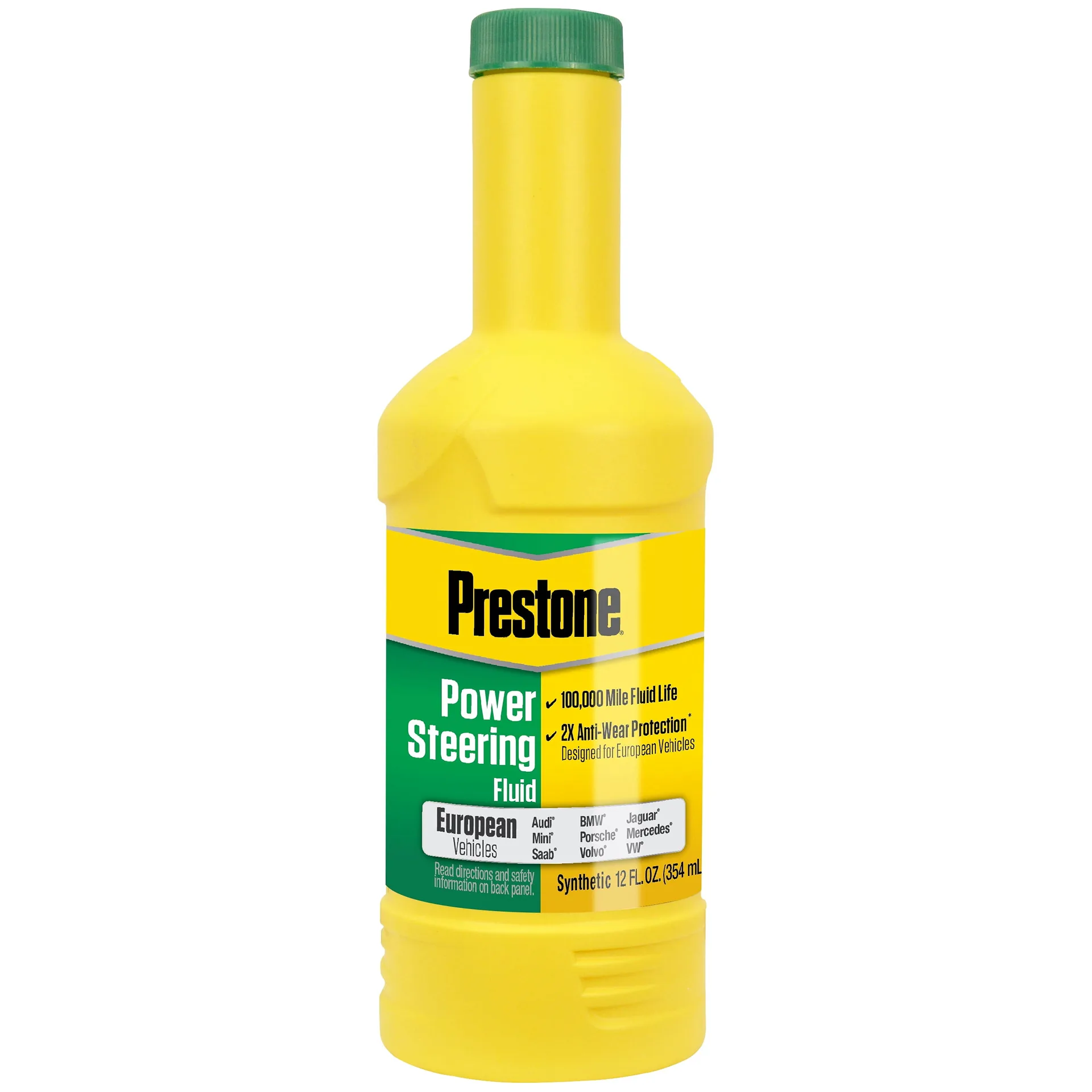 Prestone Full Synthetic Power Steering Fluid for European Vehicles | 12 fl Ounce | Single | 1