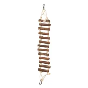 Prevue Pet Products Handmade Natural Wood Rope Ladder Bird Toy (Premium Edition)