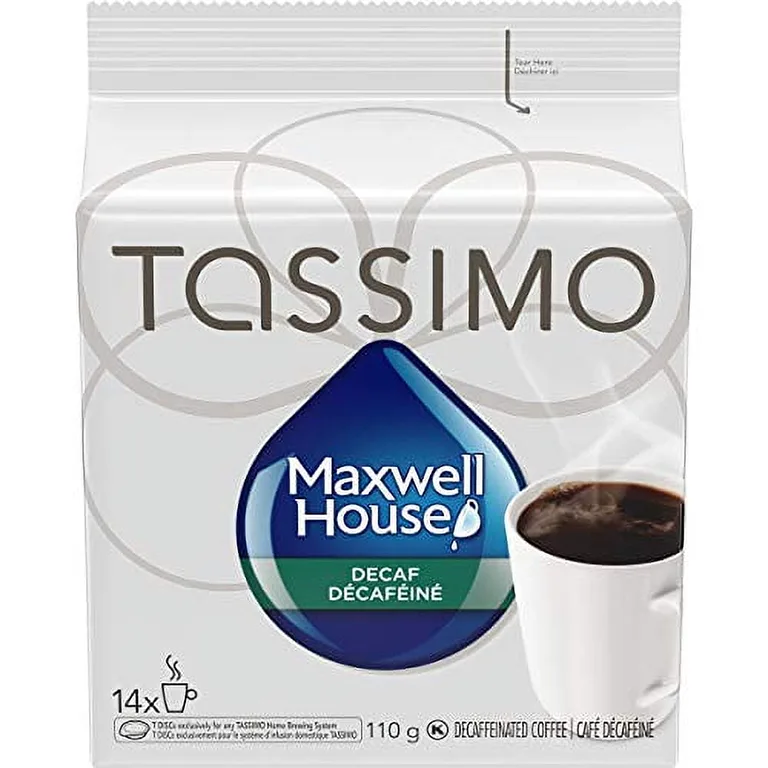 Tassimo Maxwell House Decaf coffee single serve discs | 14ct | 110g/3.9 Ounce