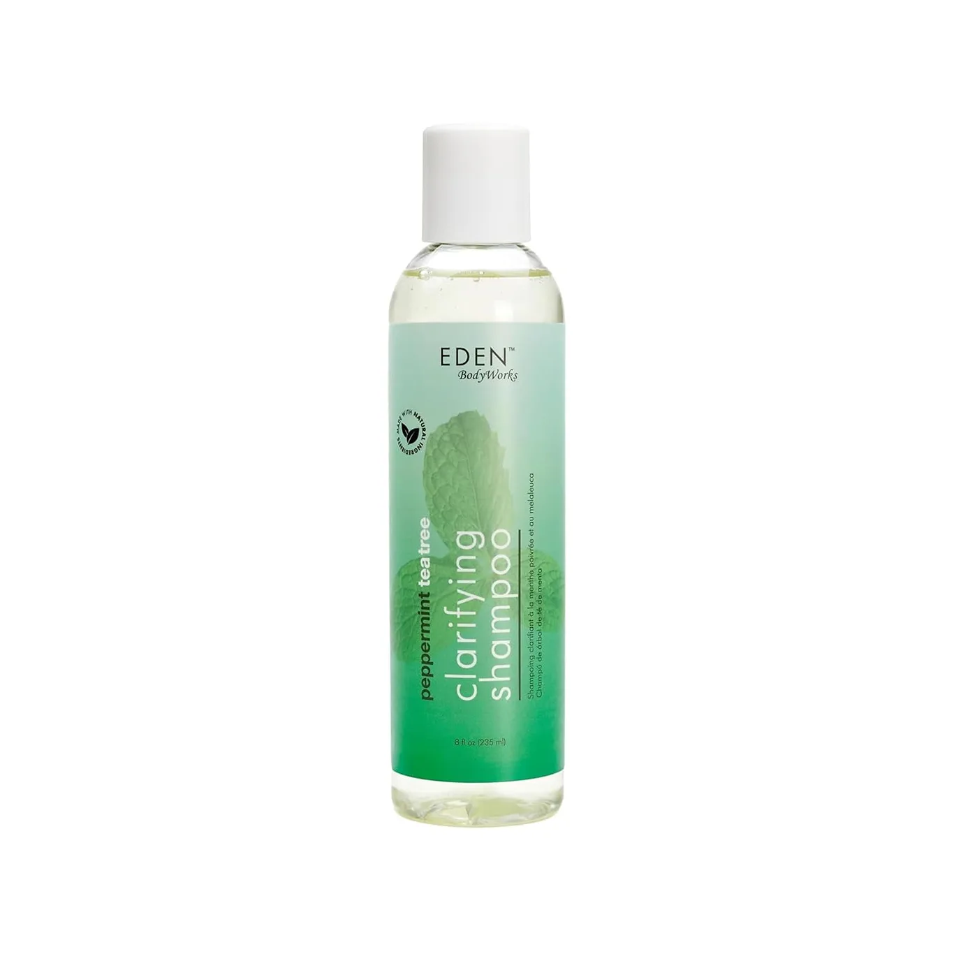 Eden BodyWorks Natural Clarifying Daily Shampoo with Peppermint and Tea Tree | 8 fl Ounce