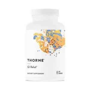 THORNE | GI Relief | Digestion Supplement | Supports Gut Health and Bloating Relief* | Formulated with Marshmallow Root | Aloe Vera Gel | DGL and Slippery Elm Bark | 180 Capsules | 90 Servings