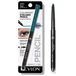 Revlon ColorStay Waterproof Eyeliner Pencil | Built-Inch Sharpener | 201 Black | 0.01 Ounce