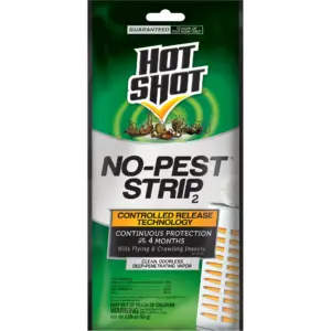 Hot Shot No-Pest Strip2 | Kills Flying and Crawling Insects | 1 Count