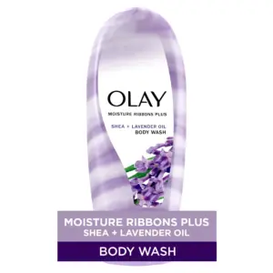 Olay Moisture Ribbons Women's body Wash | Shea + Lavender Oil | 18 fl Ounce