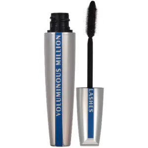 L'Oreal Paris Voluminous Million Lashes Waterproof Mascara | Blackest Black | Blackest Black Waterproof