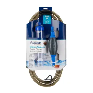 Aqueon Aquarium Siphon Vacuum Gravel Cleaner With Bulb Large | 10 Inches