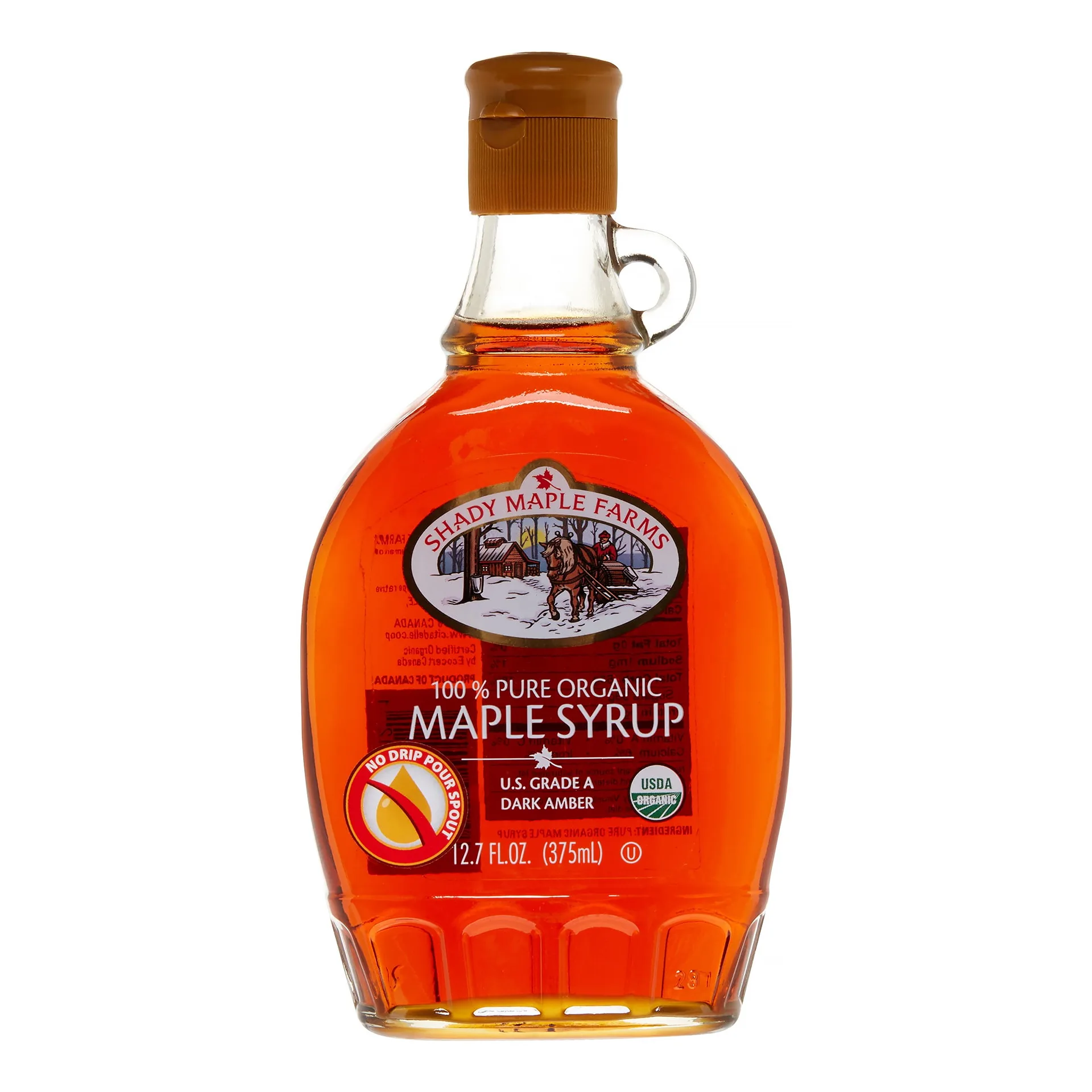 Shady Maple Farms Certified Organic Pure Syrup Maple 12.7 fl Ounce