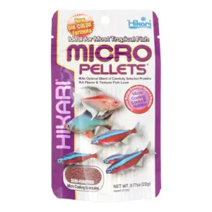Hikari Micro Semi-Floating Pellets Freshwater Tropical Fish Food | 0.77 Ounce