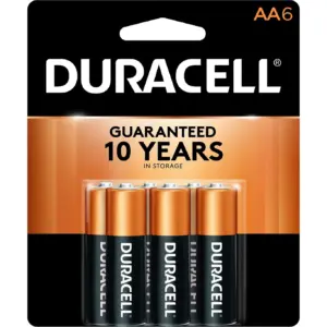 Duracell Coppertop AA Alkaline Batteries | Pack Of 6