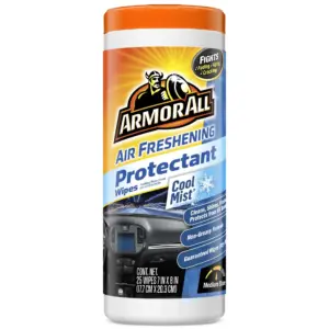 Armor All Air Freshening Protectant Wipes | Cool Mist Scent (25 count)
