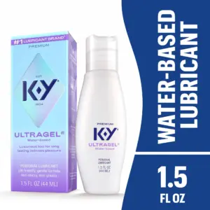 K-Y Ultragel Lube | Personal Water Based Lubricant For Sexual Wellness | Vaginal Moisturizer | 1.5 fl Ounce