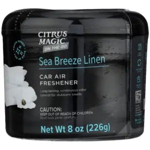 Citrus Magic On the Go Solid Air Freshener for Auto | Sea Breeze Linen | 8-Ounce | Single