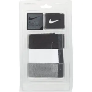 Nike Golf Men's 3-Inch-1 Web Belt Pack | White/Gray/Black | White/Grey/Black