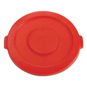 Rubbermaid Round Flat Top Lid for 32 Gal Commercial 2632 2632-46 2632-56 Red (Premium Edition)