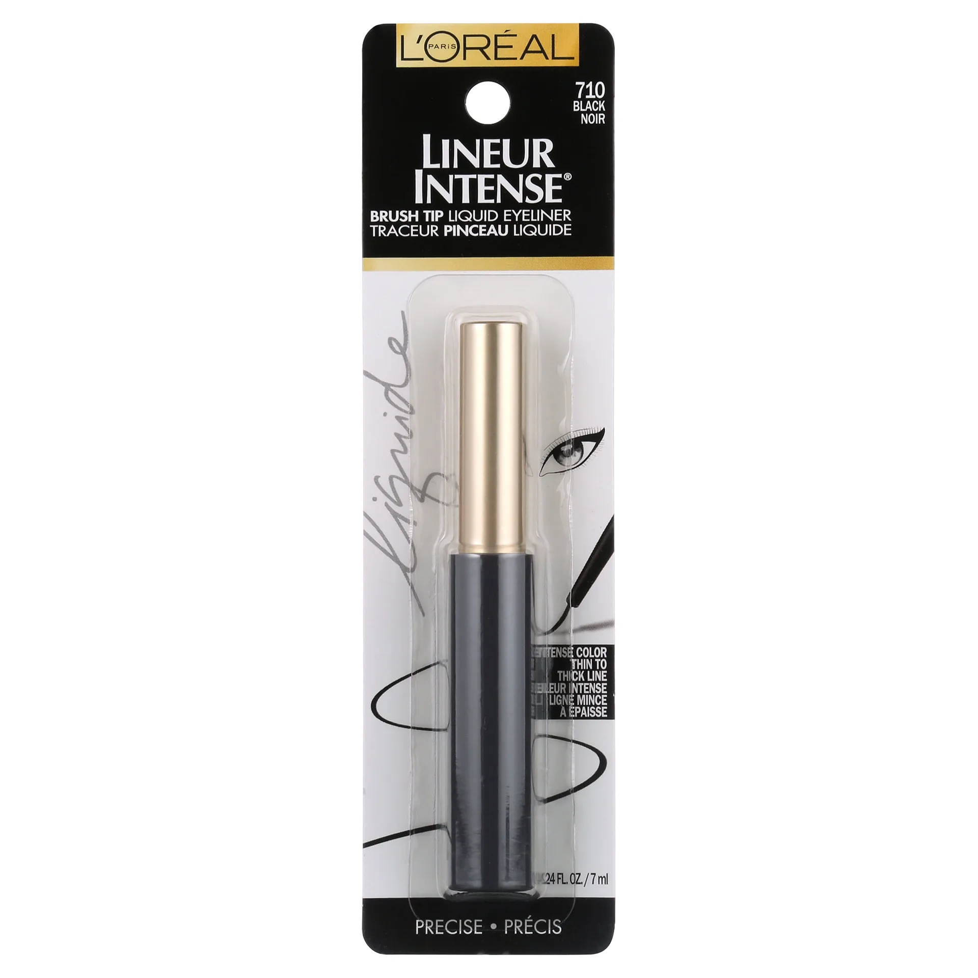 L'Oreal Paris Lineur Intense Brush Tip Liquid Eyeliner | Black