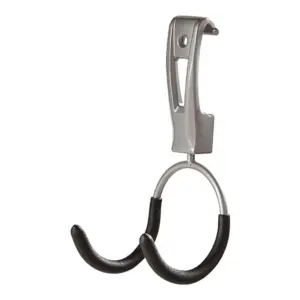 Rubbermaid FastTrack Garage Storage Wall Mounted Metallic Compact Hook (Premium Edition)